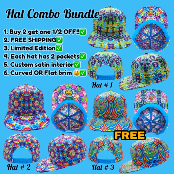 Bundle of snapback hats sale