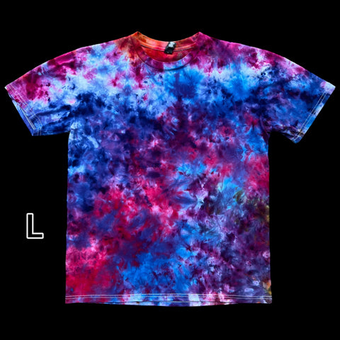 Large "Deep Blue Scrunch" Tiedye Shirt