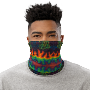 Neck Gaiter w/ TieDye Flame Print