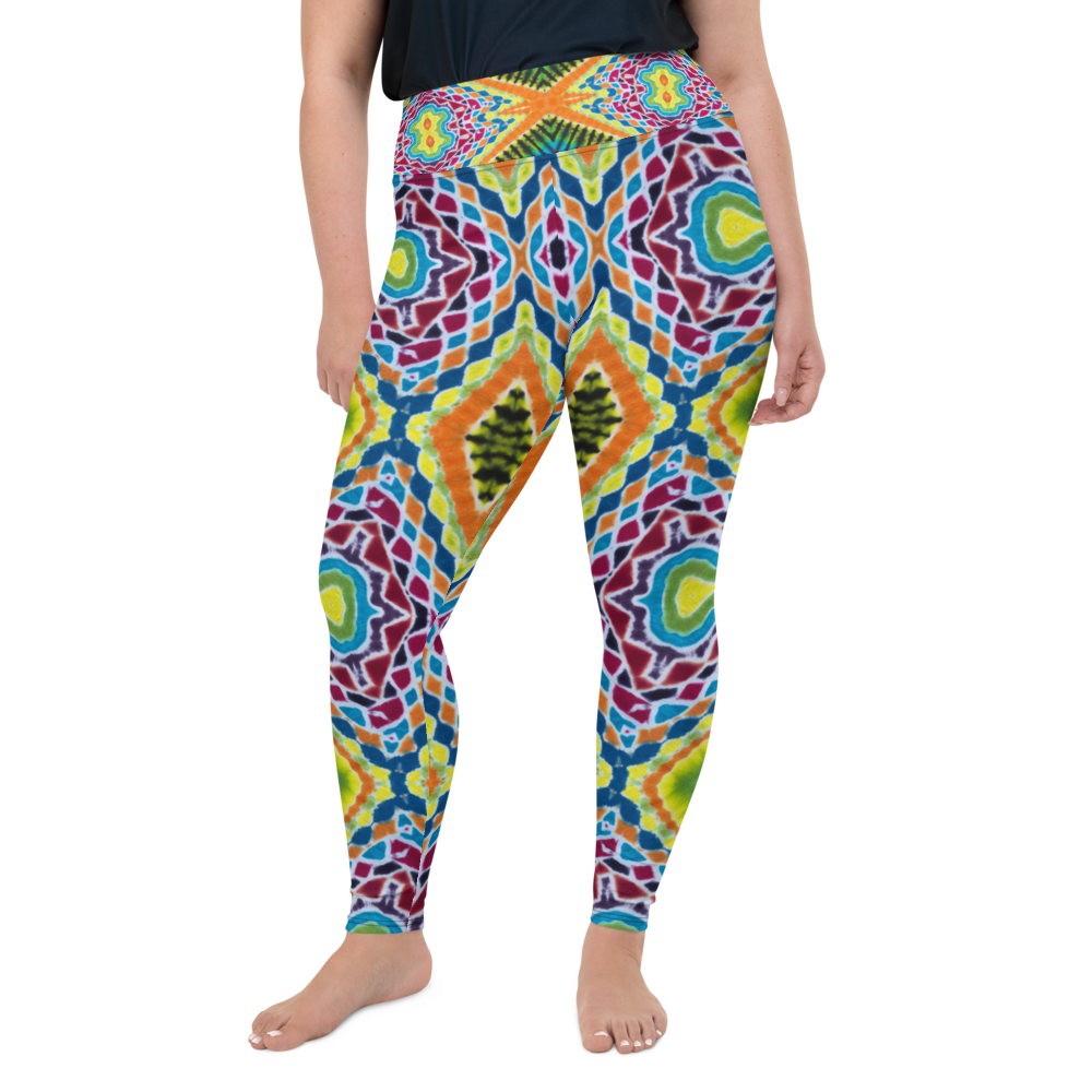 TieDye Print Plus Size Leggings