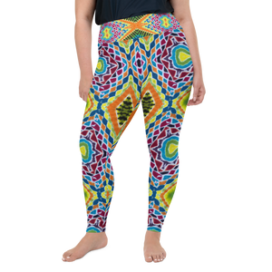 TieDye Print Plus Size Leggings