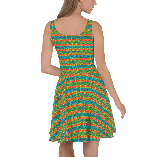 TieDye Print Skater Dress