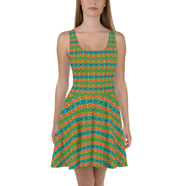 TieDye Print Skater Dress