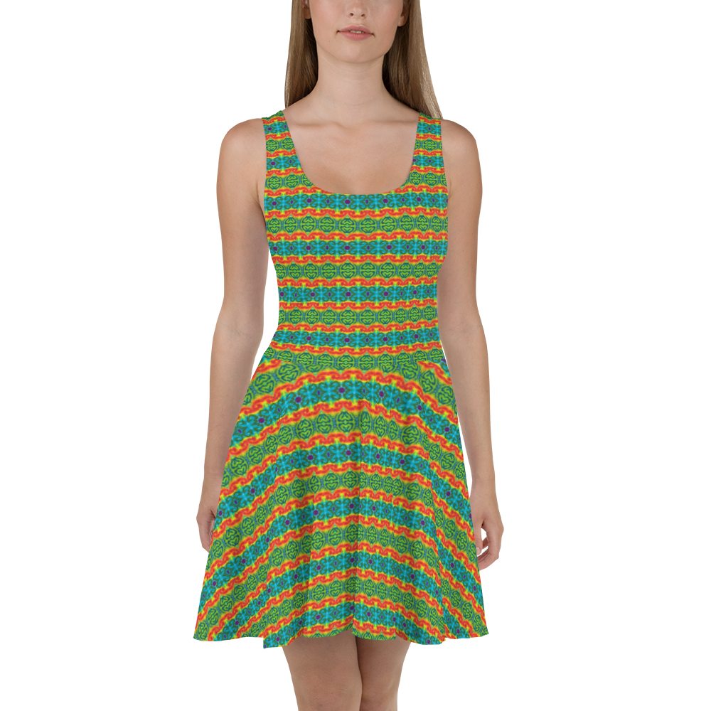 TieDye Print Skater Dress