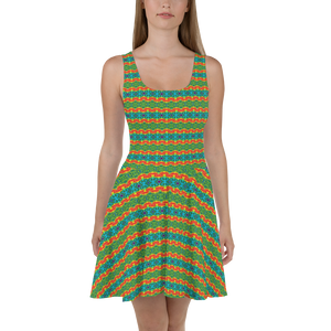 TieDye Print Skater Dress