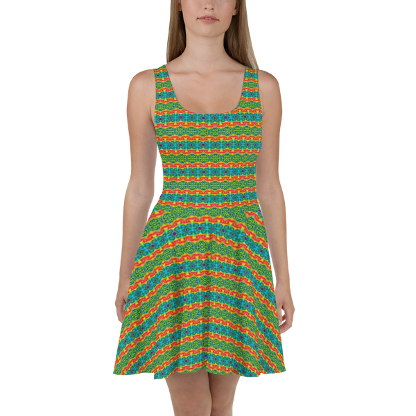 TieDye Print Skater Dress