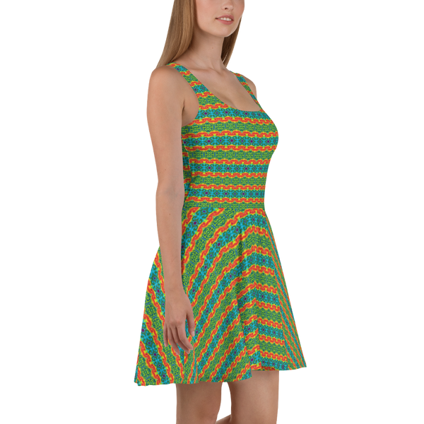 TieDye Print Skater Dress
