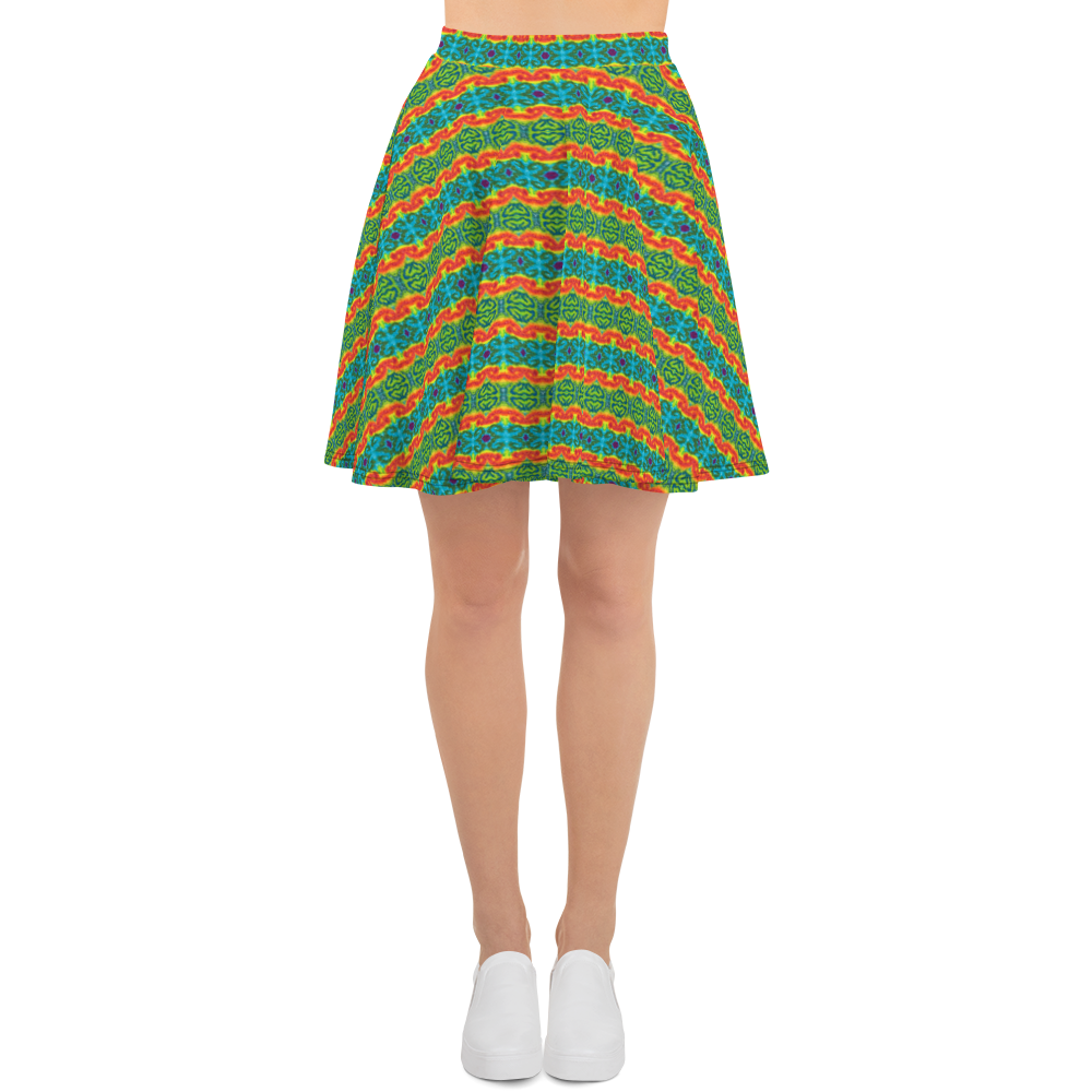 TieDye Print Skater Skirt