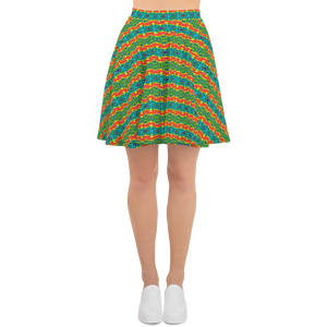 TieDye Print Skater Skirt