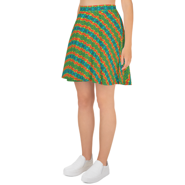 TieDye Print Skater Skirt