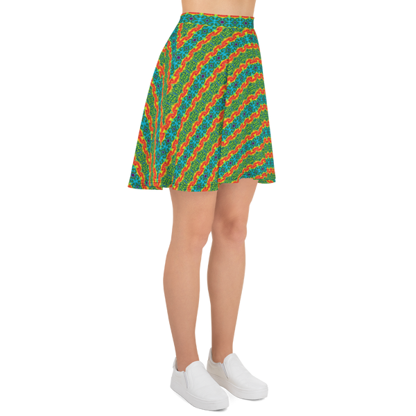 TieDye Print Skater Skirt