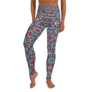 Tiedye Mandala Print Yoga Leggings