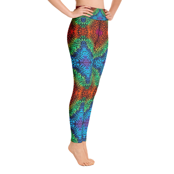 Tiedye Print Yoga Leggings