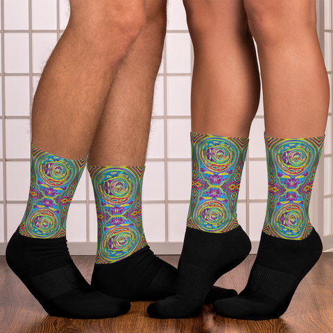 Tiedye Spinception Socks
