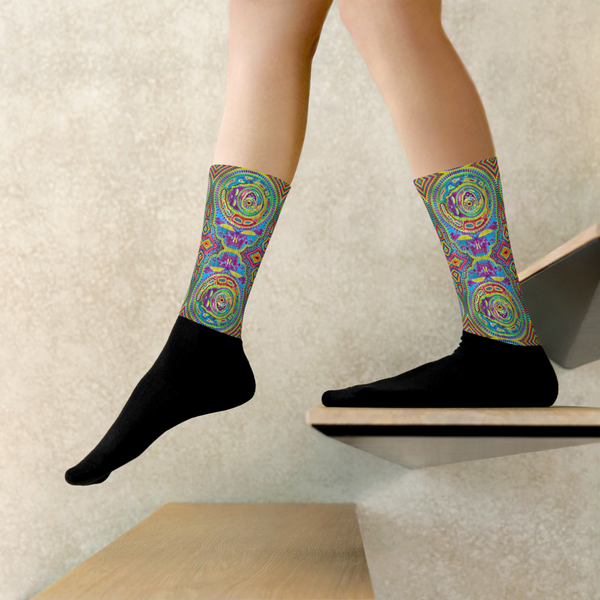 Tiedye Spinception Socks