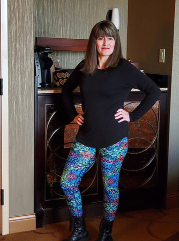 TieDye Print Yoga Leggings