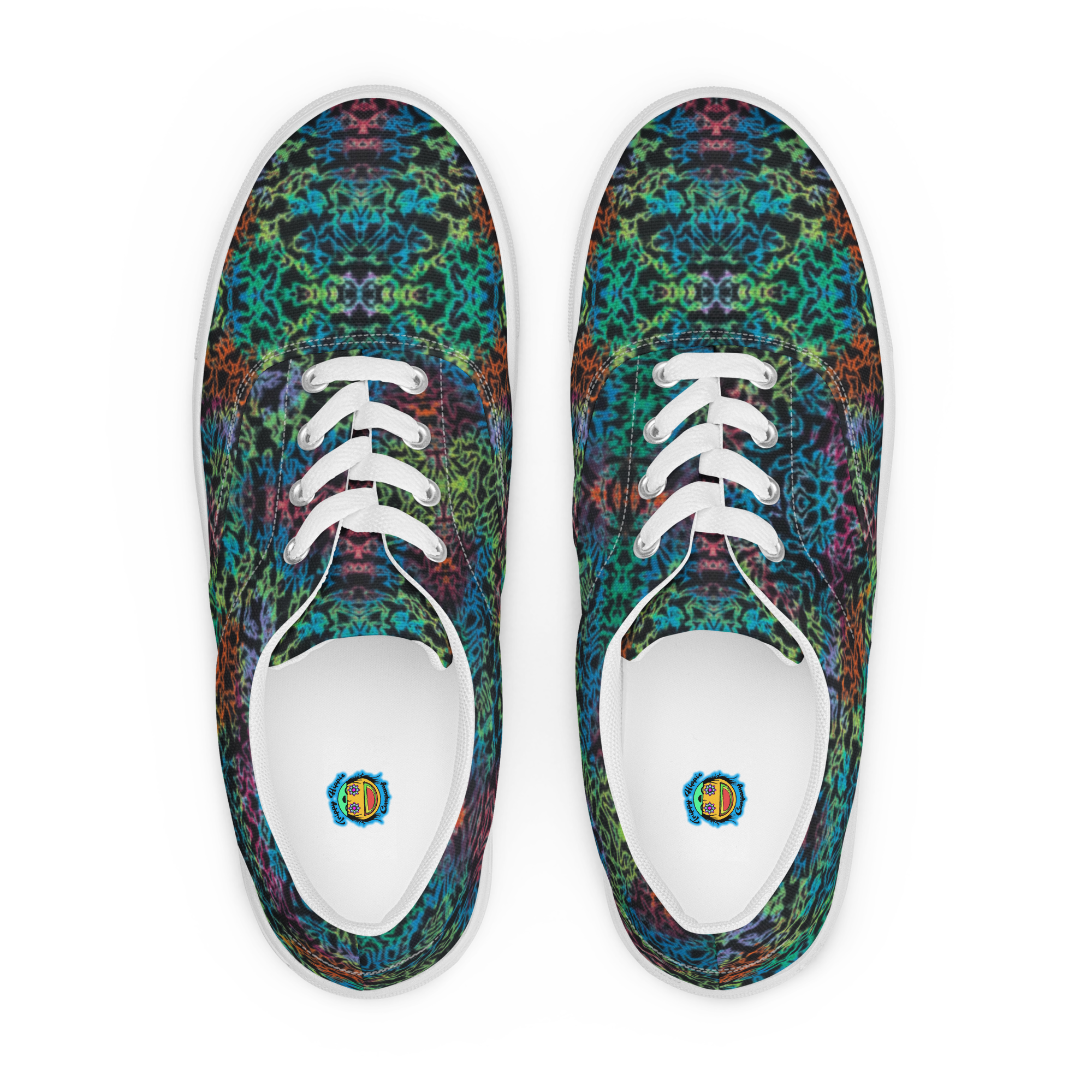 Women’s lace-up TieDye print shoes