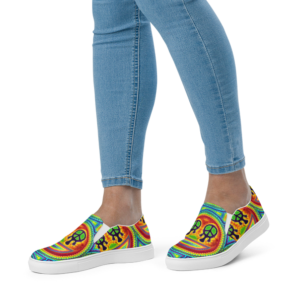 Wanted embroidered slip on sneakers hotsell